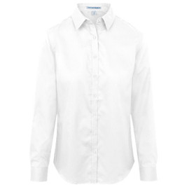 Port Authority L663 - Camisa de sarga SuperPro de manga larga para mujer