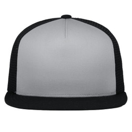 Gorra Trucker con visera de 5 paneles, modelo D-Series, con cierre a presión. - Egotier 4D7