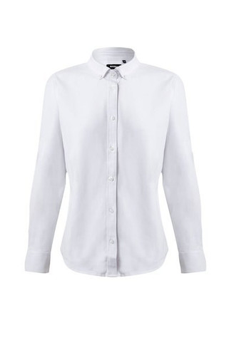 Velilla 36158 - Oxford shirt (180 g/m²) for women, made from cotton (50%), polyester (45%) and elastane (5%)