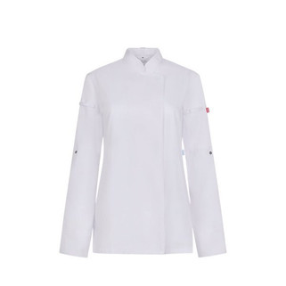 Velilla 36160 - Womens kitchen jacket (190 g/m²) made from cotton (35%) and recycled polyester (65%)