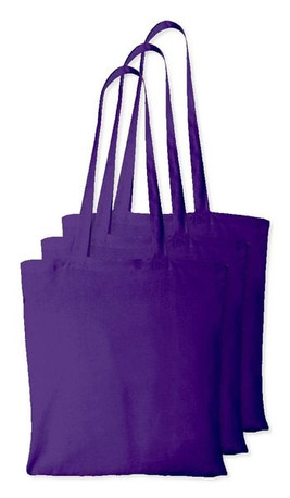 Pack of 3 Westford mill WM101 - Versatile Cotton Tote Bag for Customization