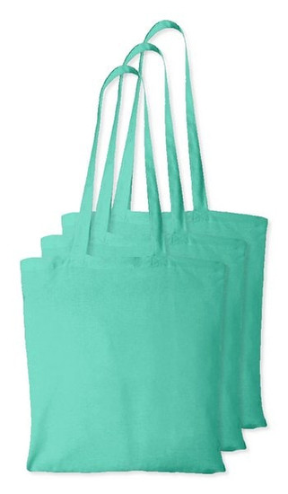 Pack of 3 Westford mill WM101 - Versatile Cotton Tote Bag for Customization