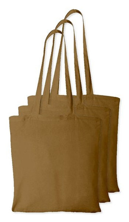Pack of 3 Westford mill WM101 - Versatile Cotton Tote Bag for Customization