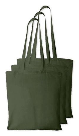 Pack of 3 Westford mill WM101 - Versatile Cotton Tote Bag for Customization