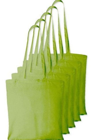 Pack of 5 Westford mill WM101 - Versatile Cotton Tote Bag for Customization
