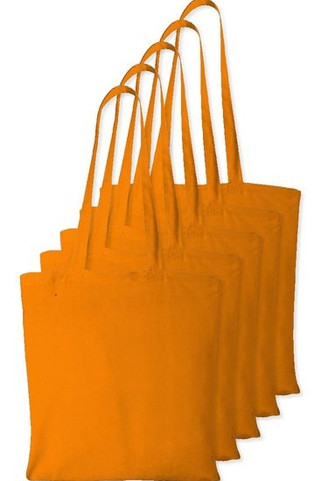 Pack of 5 Westford mill WM101 - Versatile Cotton Tote Bag for Customization