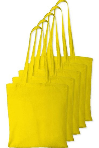 Pack of 5 Westford mill WM101 - Versatile Cotton Tote Bag for Customization