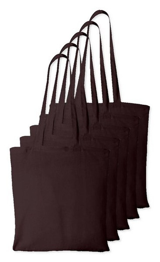 Pack of 5 Westford mill WM101 - Versatile Cotton Tote Bag for Customization