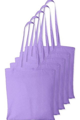 Pack of 5 Westford mill WM101 - Versatile Cotton Tote Bag for Customization