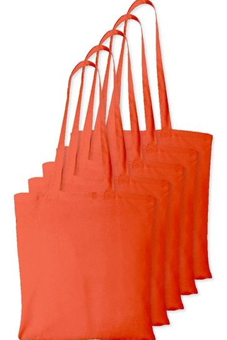 Pack of 5 Westford mill WM101 - Versatile Cotton Tote Bag for Customization