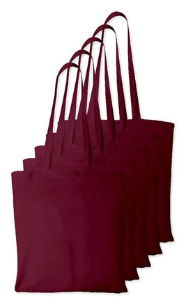 Pack of 5 Westford mill WM101 - Versatile Cotton Tote Bag for Customization