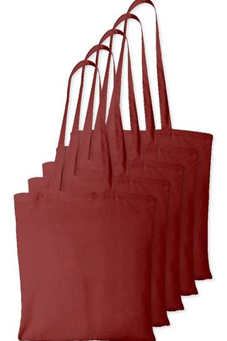 Pack of 5 Westford mill WM101 - Versatile Cotton Tote Bag for Customization