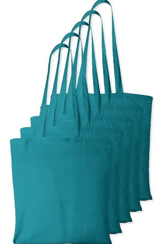 Pack of 5 Westford mill WM101 - Versatile Cotton Tote Bag for Customization