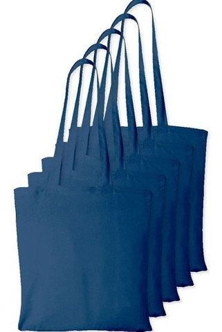 Pack of 5 Westford mill WM101 - Versatile Cotton Tote Bag for Customization