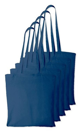 Pack of 5 Westford mill WM101 - Versatile Cotton Tote Bag for Customization