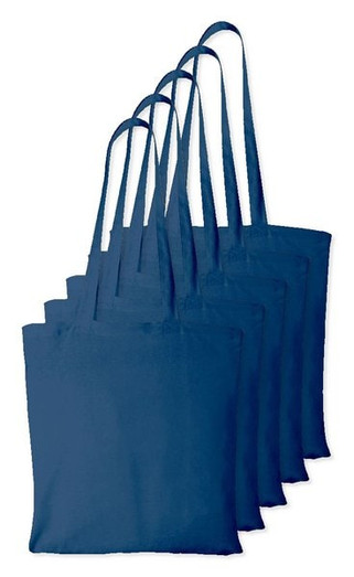 Pack of 5 Westford mill WM101 - Versatile Cotton Tote Bag for Customization