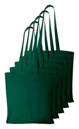 Pack of 5 Westford mill WM101 - Versatile Cotton Tote Bag for Customization