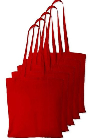 Pack of 5 Westford mill WM101 - Versatile Cotton Tote Bag for Customization