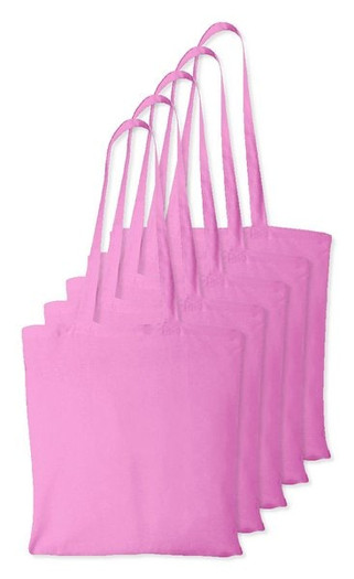 Pack of 5 Westford mill WM101 - Versatile Cotton Tote Bag for Customization