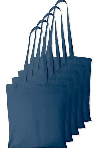 Pack of 5 Westford mill WM101 - Versatile Cotton Tote Bag for Customization