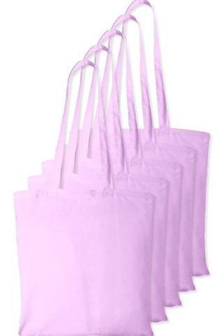 Pack of 5 Westford mill WM101 - Versatile Cotton Tote Bag for Customization