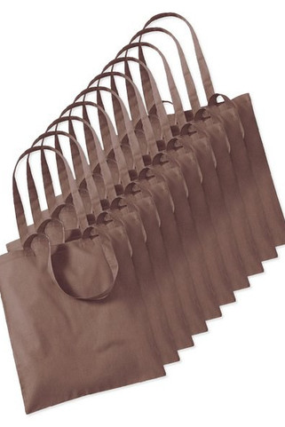 Pack of 10 Westford mill WM101 - Versatile Cotton Tote Bag for Customization