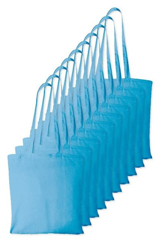 Pak van 10 Westford mill WM101 - Kleurrijke Katoenen Schoudertas voor Promotie