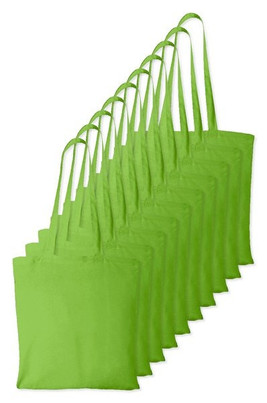 Pack mit 10 Westford mill WM101 - Baumwoll-Einkaufstasche