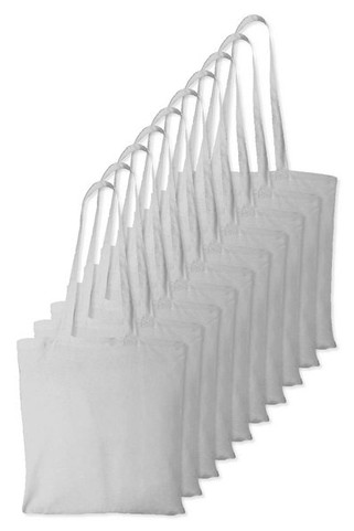 Pak van 100 Westford mill WM101 - Kleurrijke Katoenen Schoudertas voor Promotie