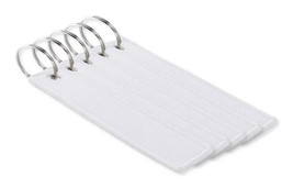 Pack mit 5 GiftRetail MO2463 - TAKEOFF Schlüsselring Polyester Tag