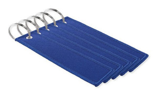 Pack mit 5 GiftRetail MO2463 - TAKEOFF Schlüsselring Polyester Tag