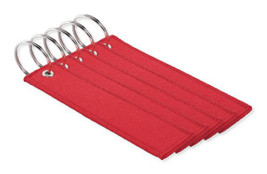 Pack of 50 GiftRetail MO2463 - TAKEOFF Remove before flight key ring