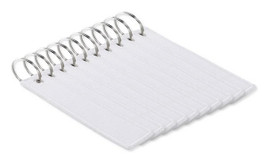 Pack mit 100 GiftRetail MO2463 - TAKEOFF Schlüsselring Polyester Tag