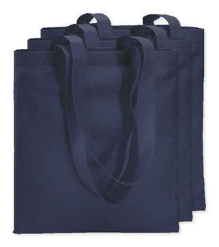 Pack of 3 GiftRetail IT3787 - TOTECOLOR Versatile Reusable Shopping and Beach Tote Bag