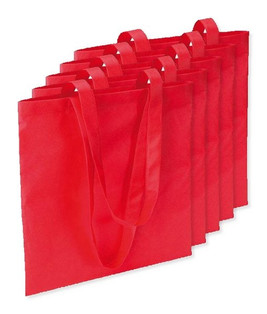 Pack of 5 GiftRetail IT3787 - TOTECOLOR Versatile Reusable Shopping and Beach Tote Bag