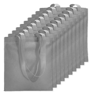 Pack of 10 GiftRetail IT3787 - TOTECOLOR Versatile Reusable Shopping and Beach Tote Bag