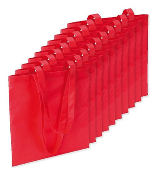 Pak van 10 GiftRetail IT3787 - TOTECOLOR Stijlvolle Herbruikbare Draagtas voor Dagelijks Gebruik