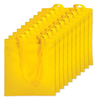 Paket od 10 GiftRetail IT3787 - TOTECOLOR Versatile Reusable Shopping and Beach Tote Bag