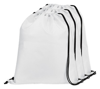 Pack of 3 Egotier 92910 - 210D drawstring backpack