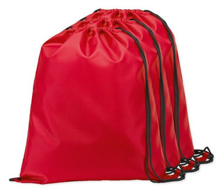 Pack de 3 Egotier 92910 - Sac à dos 210D avec cordons de serrage noirs