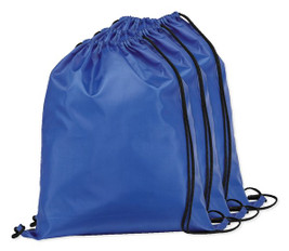 Pack mit 3 Egotier 92910 - 210D Rucksacktasche mit schwarzen Zugbändern