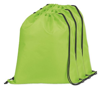 Pack of 3 Egotier 92910 - 210D drawstring backpack