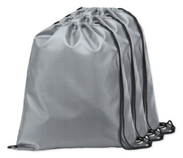 Pack de 3 Egotier 92910 - Sac à dos 210D avec cordons de serrage noirs