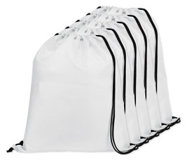 Pack of 5 Egotier 92910 - 210D drawstring backpack