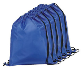 Pack of 5 Egotier 92910 - 210D drawstring backpack