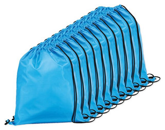 Pack of 10 Egotier 92910 - 210D drawstring backpack