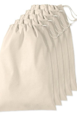 Pack of 5 Westford mill WM216 - Premium Cotton Stuff Bag