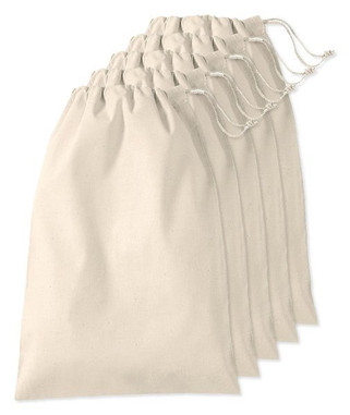 Pack mit 50 Westford mill WM216 - Premium Cotton Cord Bag