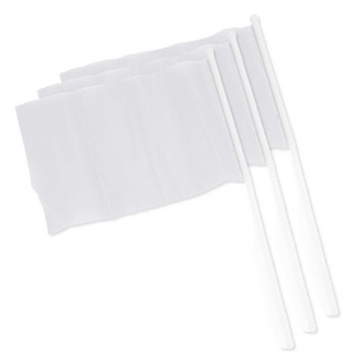 Pak van 3 Stamina PF3103 - CELEB Kleine vlag met stok in verschillende kleuren en landenbanners