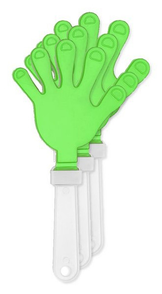 Pak van 30 Stamina PF3105 - REVEL Tweekleurige klapper in de vorm van een hand met handvat